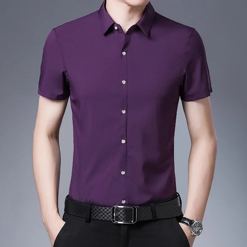 Business Casual overhemd met korte mouwen