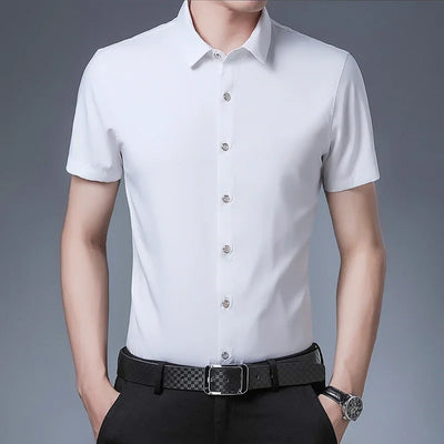 Business Casual overhemd met korte mouwen